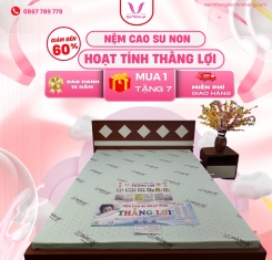 Nệm cao su hoạt tính Thắng Lợi
